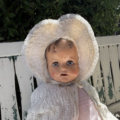 BIG Miracle On 34th Street Composition Doll  23/24'' Vintage Ideal As Is TLC Foot