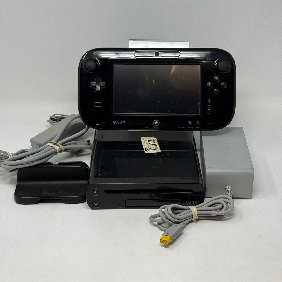 Nintendo Wii U 32GB Deluxe Black Console Bundle GamePad WUP-010