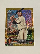 ARAMIS GARCIA prospect 2018 Bowman Chrome GOLD SHIMMER REFRACTOR #d /50