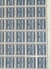 1945 ITALY SHEETS 100 STAMPS 10c 10LIRAS PLATE 3748 MINT OG WATERMARK REVENUE — photo 5