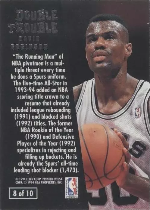 1994-95 Fleer Ultra - David Robinson #8