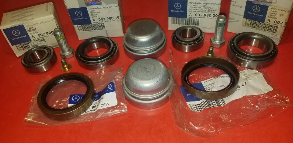 Kit de rolamento de roda dianteiro Mercedes W210 W208 W202 W170 CONJUNTO (ESQUERDA+DIREITA) GENUÍNO - Imagem 3 de 4