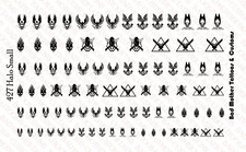 Small Scale Custom Waterslide Decals: Black Halo Logos for Action Figures