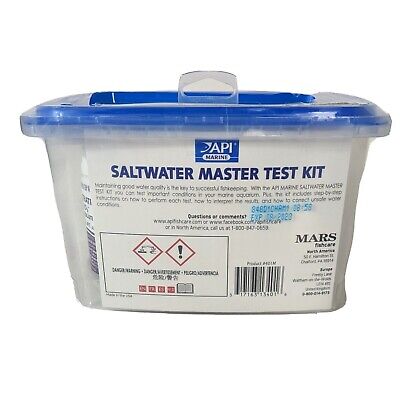 API SALTWATER MASTER TEST KIT 550-Test Saltwater Aquarium Water Fast Test  Kit