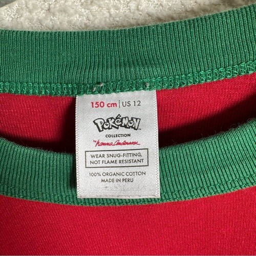 Hanna Andersson Pokémon Pikachu Christmas Long Sleeve Pajama Set Size 12 - Picture 2 of 14
