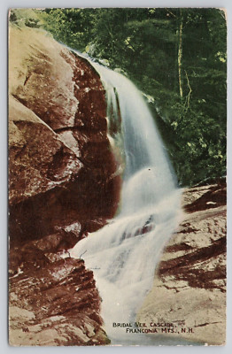 Postcard NH Franconia Mountains Bridal Veil Cascade New Hampshire Divided Back