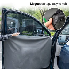 2/4pcs Magnetic Edge Car Door Cover Waterproof Guard Tools Side Window Film Tint