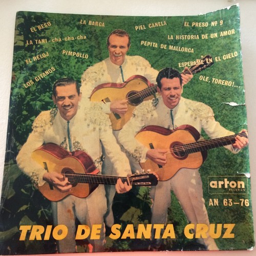 LATIN LP- Trio De Santa Cruz- ARTON Israeli 1963 Original 12'' RARE - Foto 7 di 8