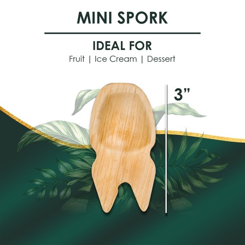 Planet Pantry Disposable Palm Leaf Cutlery Spoon Fork Knife - Picture 27 of 27