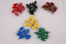 (Stck 26,5 ct) 60 Stecker/Querlochstecker rund 2,6mm -  sortiert    NEU