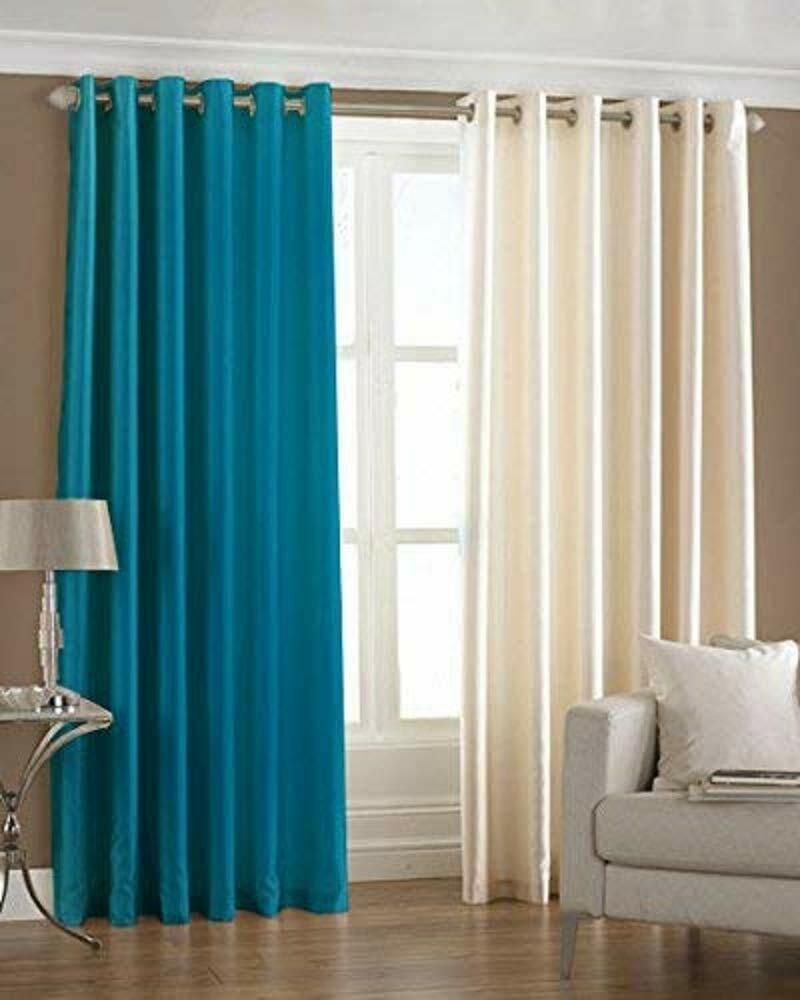 Two 2 Piece Eyelet Curtain Set 5ft