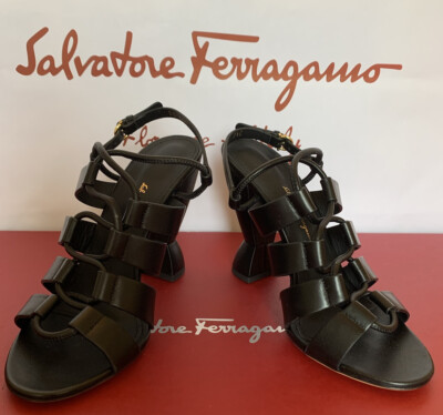 Salvatore Ferragamo Black Leather Fisherman Sandals with Buckle Salvatore Ferragamo SIRMIO 7.5 C Sandals Black LEATHER WOMEN  main image 2