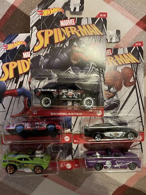 Hot Wheels Walmart Marvel Spider-Man Venom Series 2022 Lot/Set