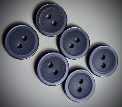 5/8'' 2-Hole Dusty Blue Craft/Clothing Buttons