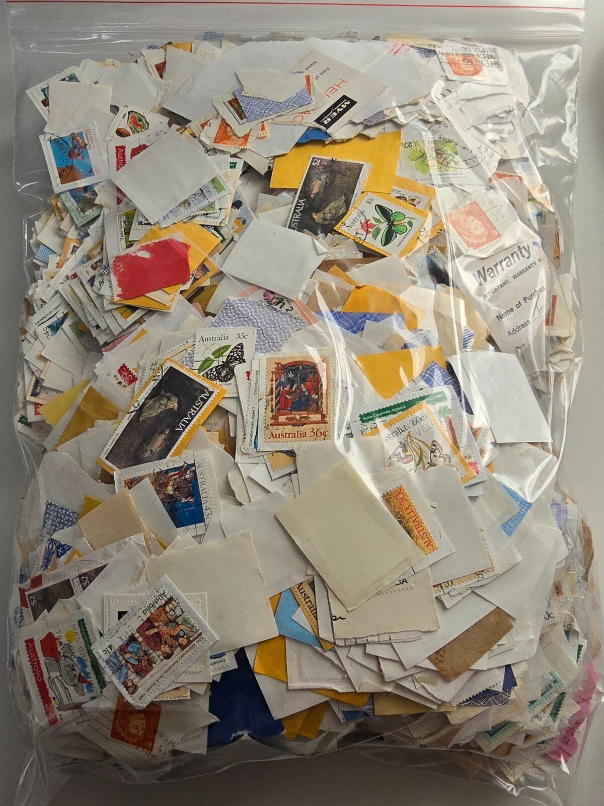 AUSTRALIAN KILOWARE STAMPS 4kg+ DECIMAL ON/OFF PAPER 4 *actual photos* BULK eBay