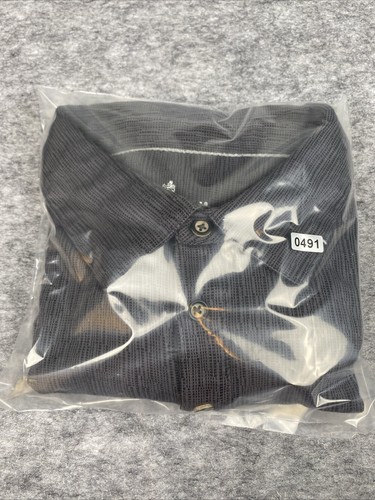 Nat Nast Mens Polo Shirt L Luxury Originals Grey Striped Soft Feel - Picture 9 of 9