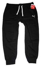 XL Mens PUMA  Jogger Pants Black W/ Drawstring 1X(XL), XLT, 2X, 2XLT, 3X