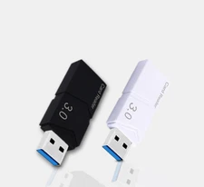 2pcs SD card reader camera large TF Card MMC transparent blue black USB 2.0