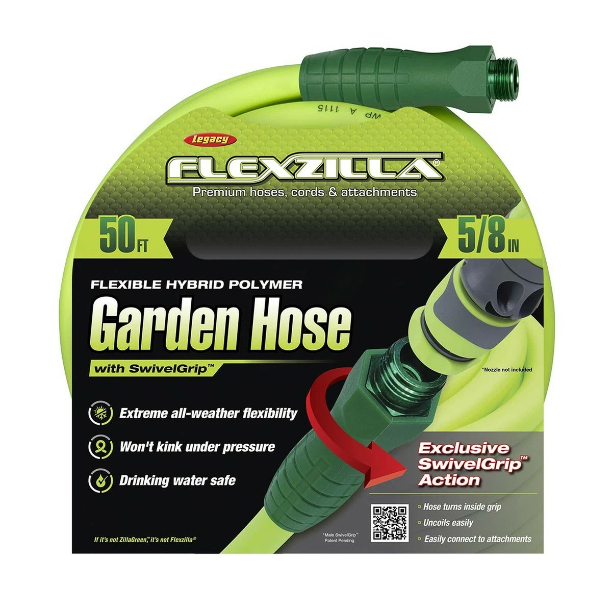 Flexzilla HFZG550YWS 50 ft Heavy Duty Lightweight Drinking