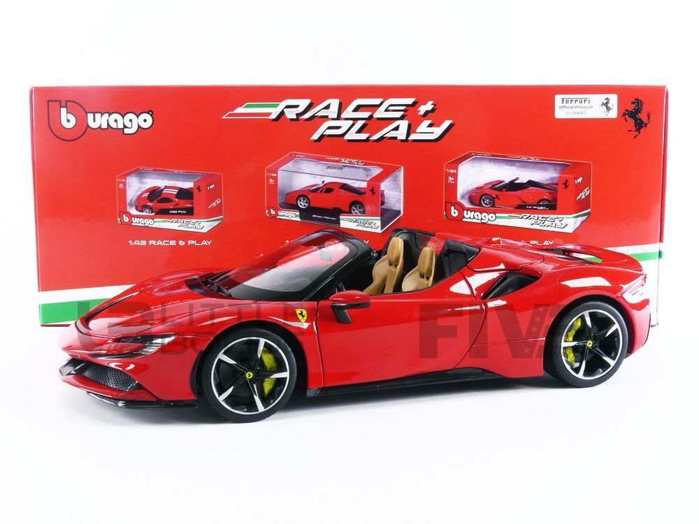 Burago 1/18 Ferrari SF90 Stradale Red Signature Series Die-Cast Model Car