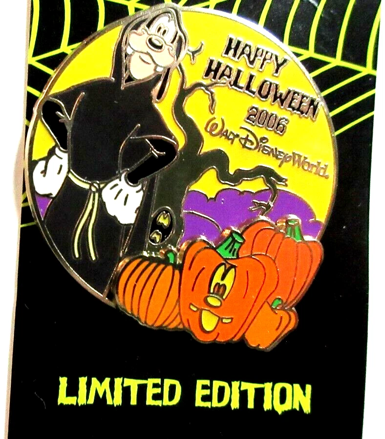 PIN GOOFY DISNEY WORLD HAPPY HALLOWEEN 2006 - LE OF 2500 (BRILLA EN LA OSCURIDAD) #49842 Foto 4 de 4