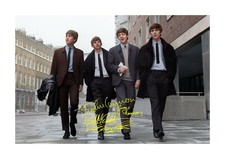 The Beatles 15 A4 reproduction autograph poster with choice of frame