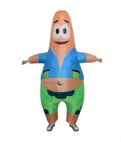 Patrick Star Inflatable Costume Suit Outfit Party Cosplay Sponge Bob Halloween - Picture 2 of 4