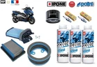Emptying Pack Air/Oil Filters Polini Candles Oil Ipone Yamaha Tmax 530 12-16
