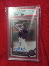 2022 Bowman Chrome Yanquiel Fernandez 1st Auto PSA9