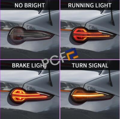 Mazda MX-5 LEDテールランプ スモーク 2個セット Fits For Mazda MX-5 Miata ND RF LED Smoked Black Tail Light