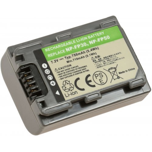 Battery for Sony DCR-DVD105 750mAh 7,2V 750mAh/5,4Wh Li-Ion