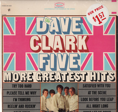 Dave Clark Five More Greatest Hits USA Stereo Album Still Sealed With Hole Punch