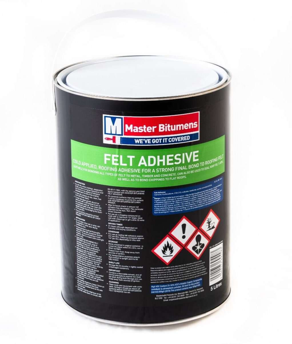 Felt Adhesive 5L Strongest Adhesive for Roofing and Sheds Laps and