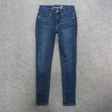 Seven7 Jeans Women's 26/2 Blue Dark Wash Tummyless High Rise Skinny Jeans