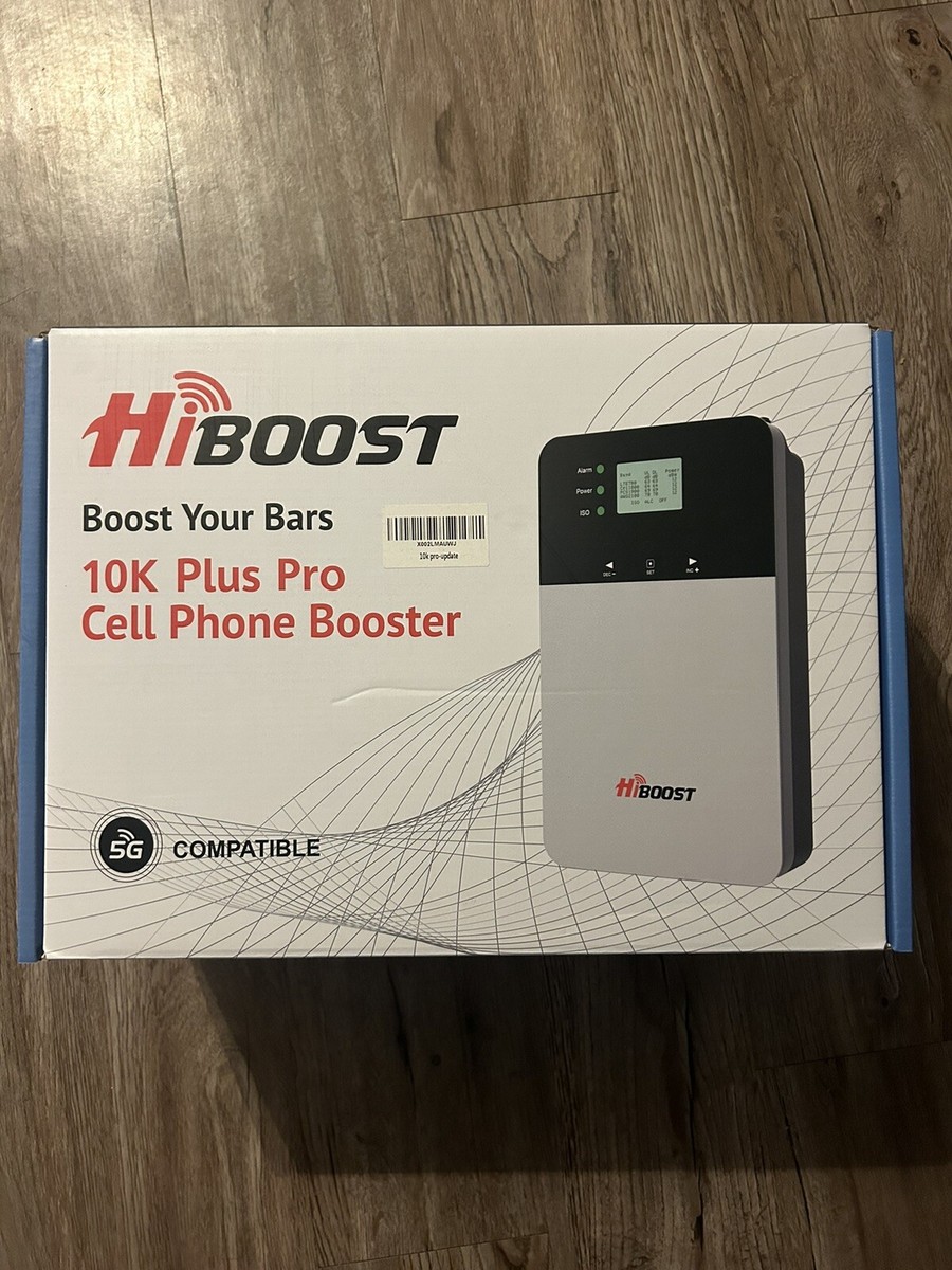 Hiboots 10K Plus Pro Cell Phone Signal Booster with built-in