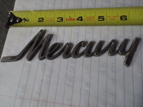 Mercury Script Hood Emblem Badge 70 71 Mercury Montego MX/Cyclone GT 1970 1971 - Picture 6 of 11