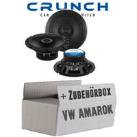 Crunch Lautsprecher FüR VW Amarok Front Heck 16Cm 2-Wege Koax Auto Einbauset PKW