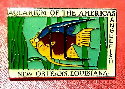 BEAUTIFUL AUDUBON AQUARIUM OF AMERICAS PIN BADGE NEW ORLEANS 