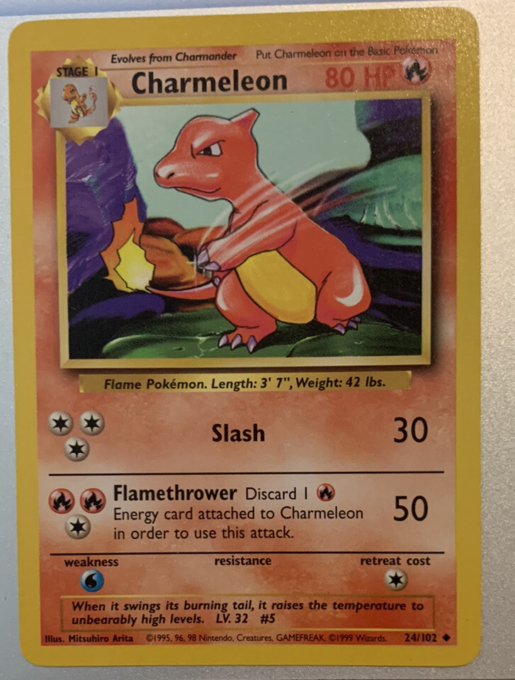 ポケモンカード Charmeleon 英語版 24/102 charmeleon 24/102 pokemon card vintage | eBay