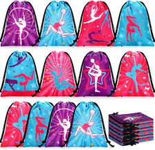 24 Pcs Gymnastics Party Favors Bags Gymnastics Birthday Goodie Bags Candy Treat
