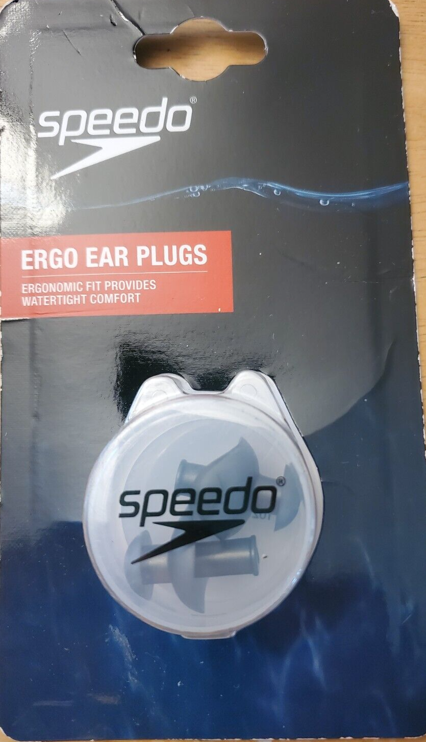 Speedo Ergo Ear Plugs Unisex Adult Swim Training Ergonomic Watertight