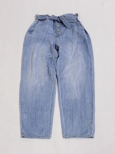 High Rise Paper Bag Mom Jeans CB6 Light 