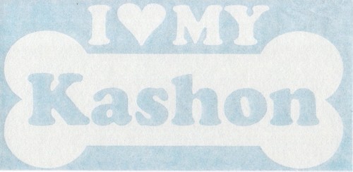 I Heart Love My Kashon - Mixed Dog Bone Car Vinyl Decal Sticker 13548 - Picture 2 of 2
