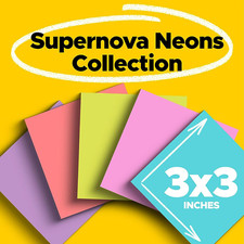 Super Sticky Notes, 24 Sticky Note Pads, 3 X 3 In., School Supplies, Office P...