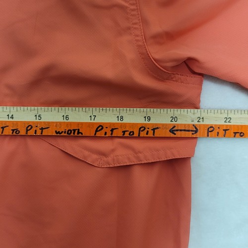 Realtree Men's Fishing Shirt Size S Small Salmon Polyester Short Sleeve Vented - Picture 6 of 9