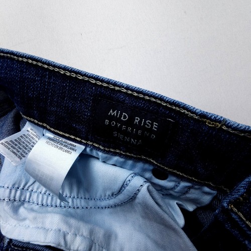 Lucky Brand Sienna Mid Rise Boyfriend Jeans Womens 8 / 29 Dark Wash Stretch - Picture 9 of 12