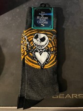 MENS NIGHTMARE BEFORE CHRISTMAS HALLOWEEN CREW SOCKS Shoe Size 6.5-12 New