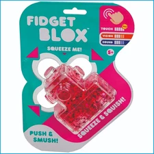 Goliath Fidget Blox Touch _ Pink Gel with Hot Pink Sparkles _ Sensory Fidget Toy