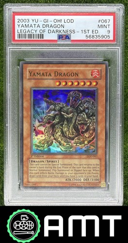 Yamata Dragon PSA 9 2003 Yu-Gi-Oh! Legacy of Darkness 1st Edition #LOD-067 5905