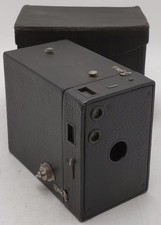 Kodak No. 2A Vintage Brownie Model B Box Camera w/ Case
